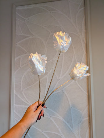| Tulip | parelmoer | 85 cm |