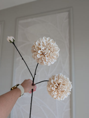 Beige | Dahlia | 75 cm |