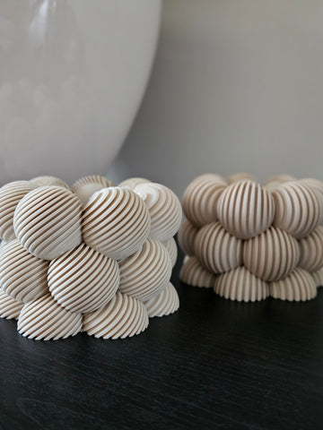 Set Linea | waxinelichthouders | Beige |