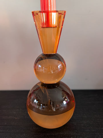 Kandelaar | roze - oranje |