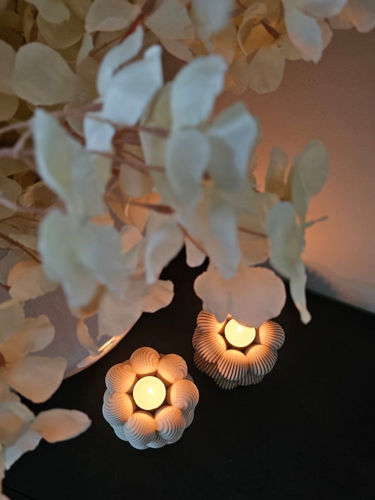 Set Linea | waxinelichthouders | Beige |